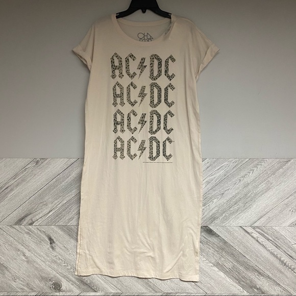 Free People X Chaser AC/DC Maxi Top Cream Size M - Picture 5 of 9